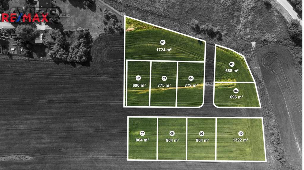 Foto inzerátu Stavební pozemky Velká Polom od 688 až po 1724 m2