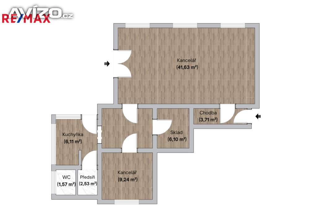 Foto inzerátu Pronájem Kanceláře 77 m2, Švabinského, Moravská Ostrava