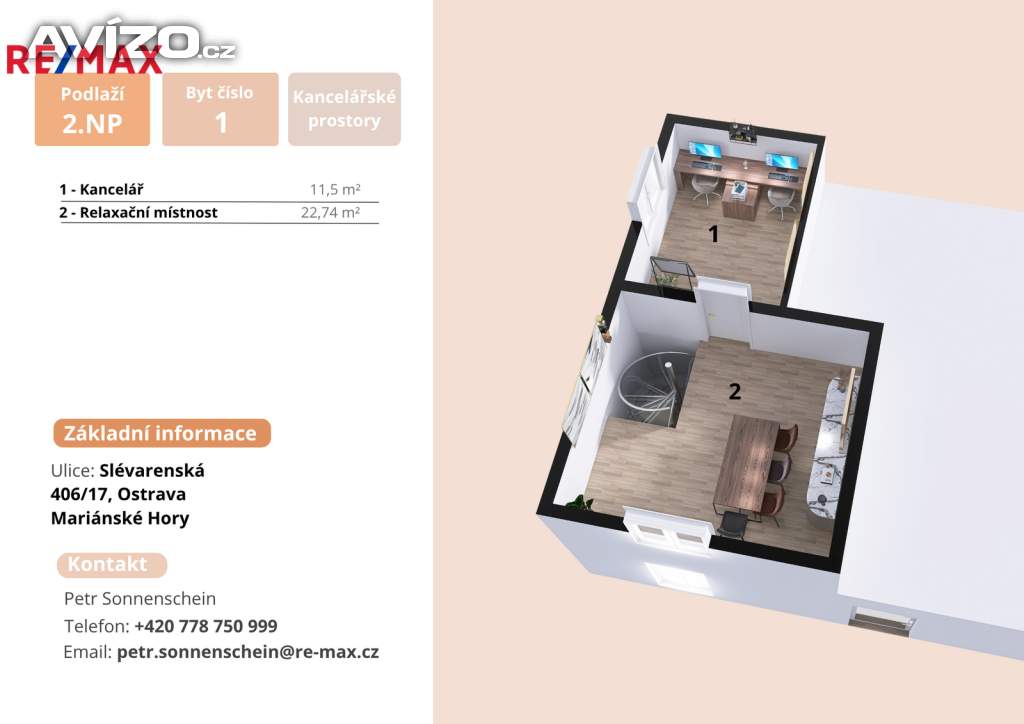 Foto inzerátu Pronájem kanceláří 188m2 v Mariánských Horách