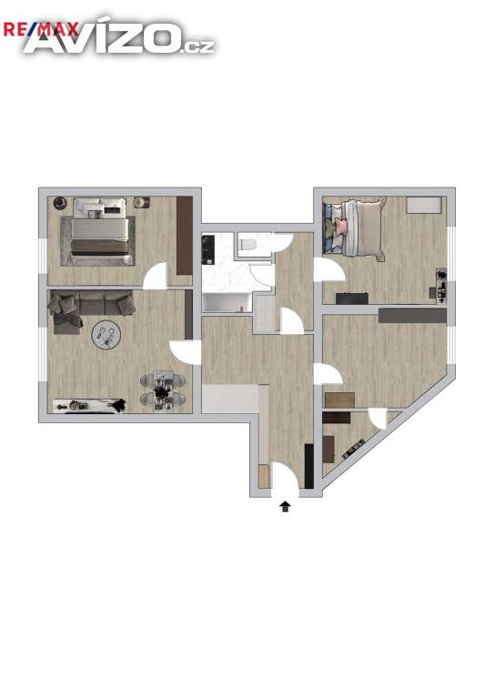 Foto inzerátu Byt 3+1 na perfektním místě, jen pár kroků od Fakultní nemocnice Olomouc