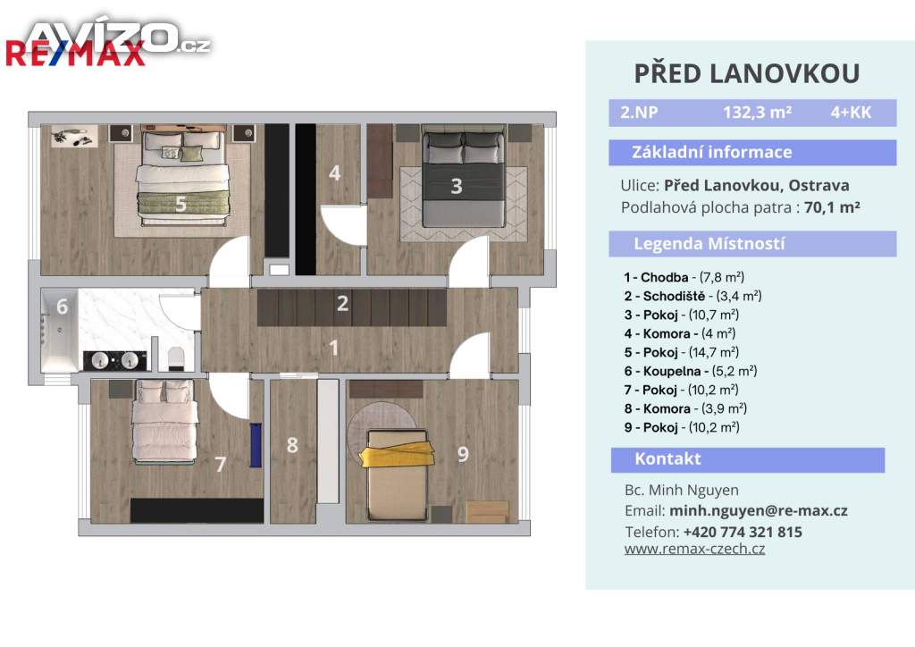 Foto inzerátu Prodej luxusního řadového domu 5+kk, ul. Před Lanovkou, Ostrava – Muglinov