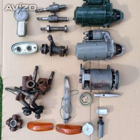 Foto inzerátu blatníky  Fiat 125P, čelo Ś1000, různé startery, altíky, ráfky, hydr čerpadla a další