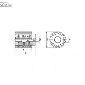 Foto inzerátu VÝSTRUŽNÍKY NÁSTRČNÝ 72 H7-přišroubované nože- HSS ČR (NOVÝ)