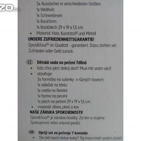 Foto inzerátu Prodám nový dětský set na pečení.