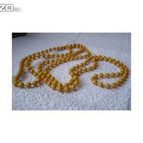 Foto inzerátu Žluté korále bižuterie retro