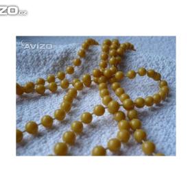 Foto inzerátu Žluté korále bižuterie retro