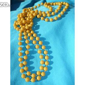 Foto inzerátu Žluté korále bižuterie retro