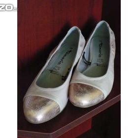 Fotka k inzerátu Parádní nízké lodičky Tamaris -  světle béžové s perletí č. 39 / 19654472