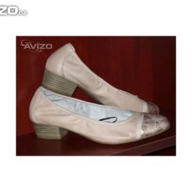 Foto inzerátu Parádní nízké lodičky Tamaris - světle béžové s perletí č. 39