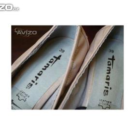 Foto inzerátu Parádní nízké lodičky Tamaris - světle béžové s perletí č. 39