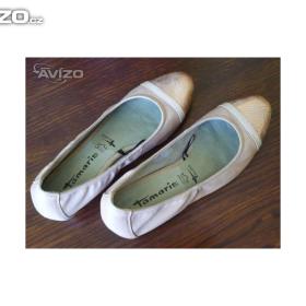 Foto inzerátu Parádní nízké lodičky Tamaris - světle béžové s perletí č. 39