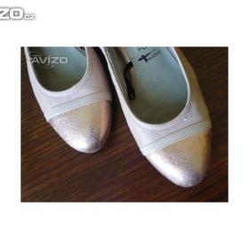 Foto inzerátu Parádní nízké lodičky Tamaris - světle béžové s perletí č. 39