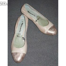 Foto inzerátu Parádní nízké lodičky Tamaris - světle béžové s perletí č. 39