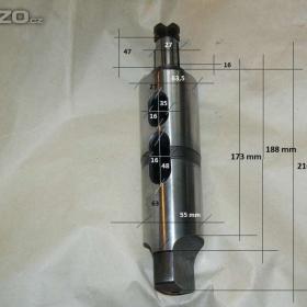 Frézovací trn 6x27x47- kužel. stopka MORSE, 2 otvory pro klín / 15670573