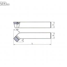 Foto inzerátu Nůž soustruž. ubírací ohnutý pravý 223712, 25x25 mm K10(H10)