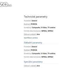 Foto inzerátu AVerTV+FM, analog - digital, převod obrazu a zvuku z VHS, max.pro Win.XP