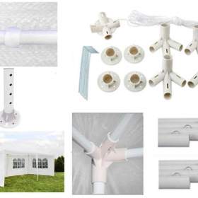 Foto inzerátu Zahradní altán 6m x 3m x2,45 m + 6 stěn s okny - nový , nepoužitý