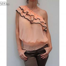 Foto inzerátu Meruňkový top s volánem Tally Weijl vel.40 + dárek