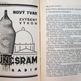 Foto inzerátu Publikace Prvních deset let československého rozhlasu z roku 1935