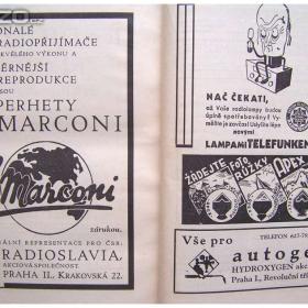 Foto inzerátu Publikace Prvních deset let československého rozhlasu z roku 1935