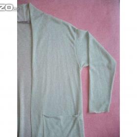 Foto inzerátu Svetřík - kardigan světle zelenkavý / mint, vel. L