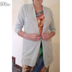 Foto inzerátu Svetřík - kardigan světle zelenkavý / mint, vel. L