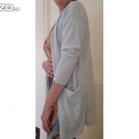 Foto inzerátu Svetřík - kardigan světle zelenkavý / mint, vel. L