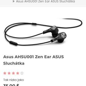 Foto inzerátu Nové sluchátka ASUS ZenEar AHSU001 - špičkový zvuk - SLEVA 80%