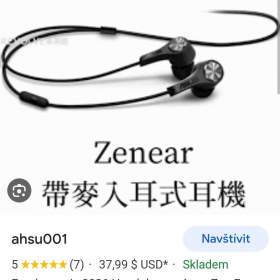 Foto inzerátu Nové sluchátka ASUS ZenEar AHSU001 - špičkový zvuk - SLEVA 80%