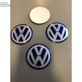 60 mm Středové pokličky /samolepky alu kola VW modré / 15840439