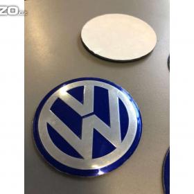 Foto inzerátu 60 mm Středové pokličky /samolepky alu kola VW modré