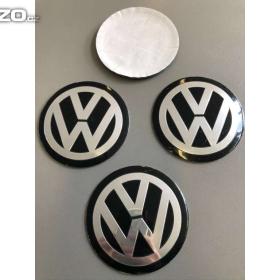 75 mm Středové pokličky / samolepky alu kola -  VW / 15840466