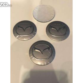 Středové pokličky / samolepky alu kola MAZDA Stříbrný / 15840481