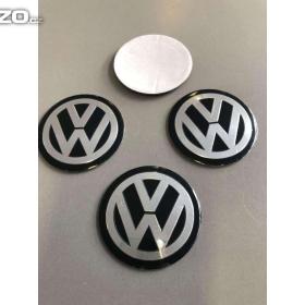 50 mm Středové pokličky / samolepky alu kola VW / 15840485