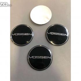 Středové pokličky / samolepky na kola VOSSEN černé / 15840499
