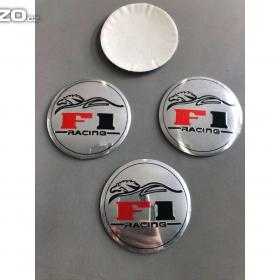 Fotka k inzerátu Středové pokličky / samolepky alu F1 Racing stříbrné / 18052720