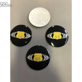 Středové pokličky /samolepky alu kola ROUTE US 66 / 15842857