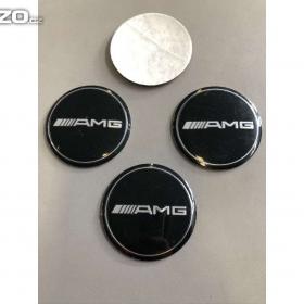 Středové pokličky /samolepky alu kola -  AMG černý / 15842869