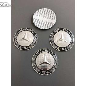 Foto inzerátu Středové pokličky / samolepky alu kola Mercedes černé 64 mm