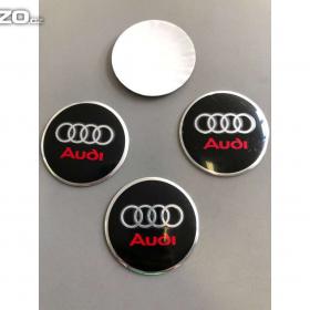Středové pokličky / samolepky alu kola AUDI + logo / 15842923