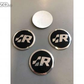 Středové pokličky /samolepky alu kola R- line černé / 15842936
