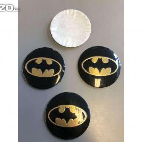 Středové pokličky / samolepky na alu BATMAN zlaté / 15843062