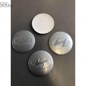 Středové pokličky / samolepky na alu Hyundai celé stříbrné / 15843070