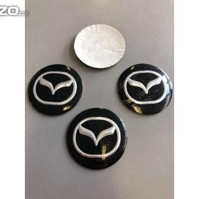 Středové pokličky / samolepky alu kola MAZDA černé / 15845445