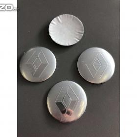 Středové pokličky / samolepky alu kol RENAULT stříbrný / 15845448