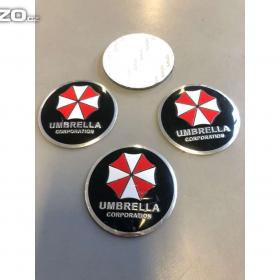 Středové pokličky / samolepky alu UMBRELLA černá / 15845463