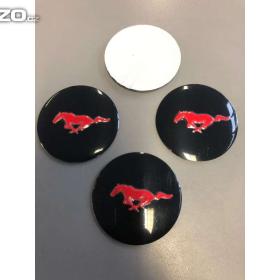Foto inzerátu Středové pokličky/samolepky alu kola MUSTANG červený