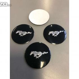Středové pokličky/samolepky alu kola MUSTANG chrom / 15845466