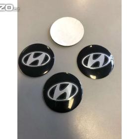 Středové pokličky /samolepky alu kol Hyundai černý / 15845469