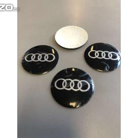 Středové pokličky / samolepky alu kola AUDI - černé / 15845499